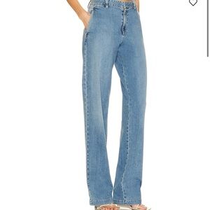 Enza Costa Women’s Soft Denim Mid Wash 28‎